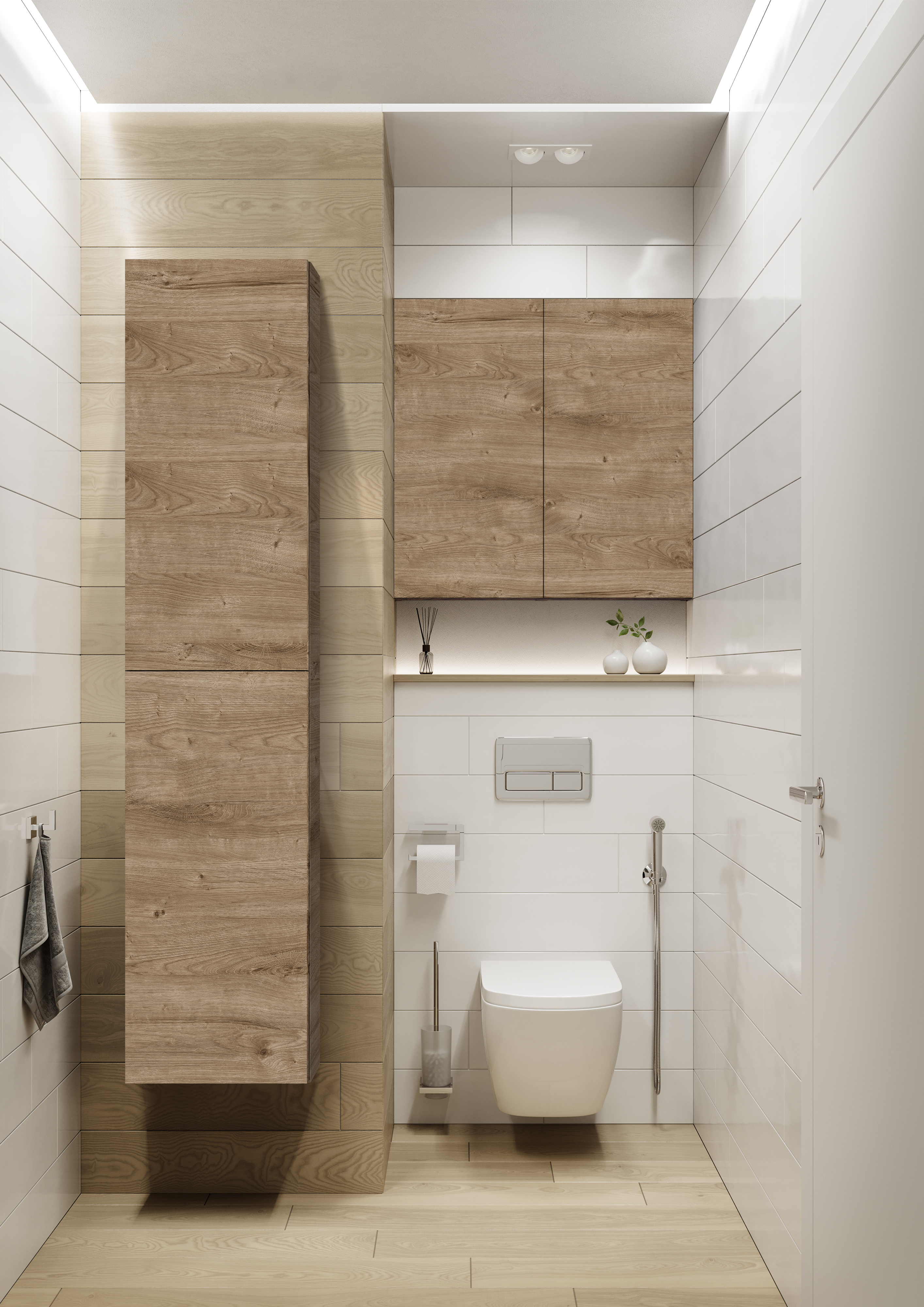 Elita For All szafka 50x12,6x80 cm boczna wisząca dąb RE140500067050