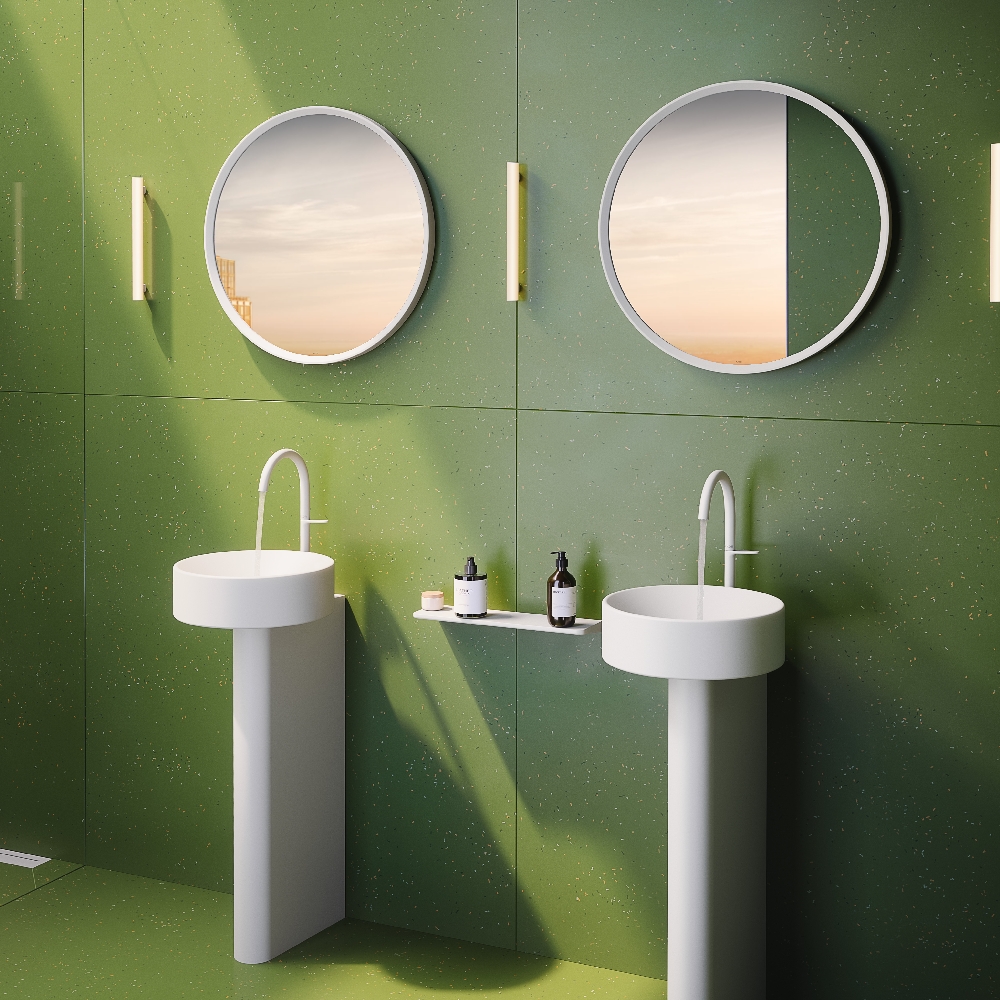 Axor Universal Circular lustro 60 cm okrągłe biały mat 42848700