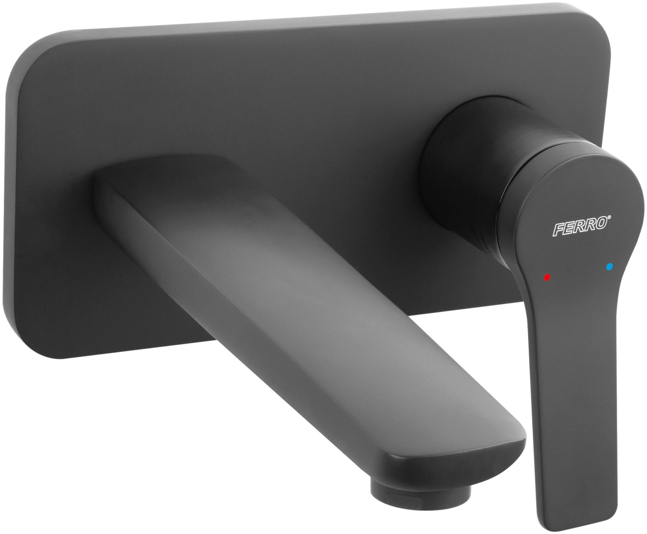 Ferro Stratos Black bateria umywalkowa podtynkowa czarny mat BSC3PABL