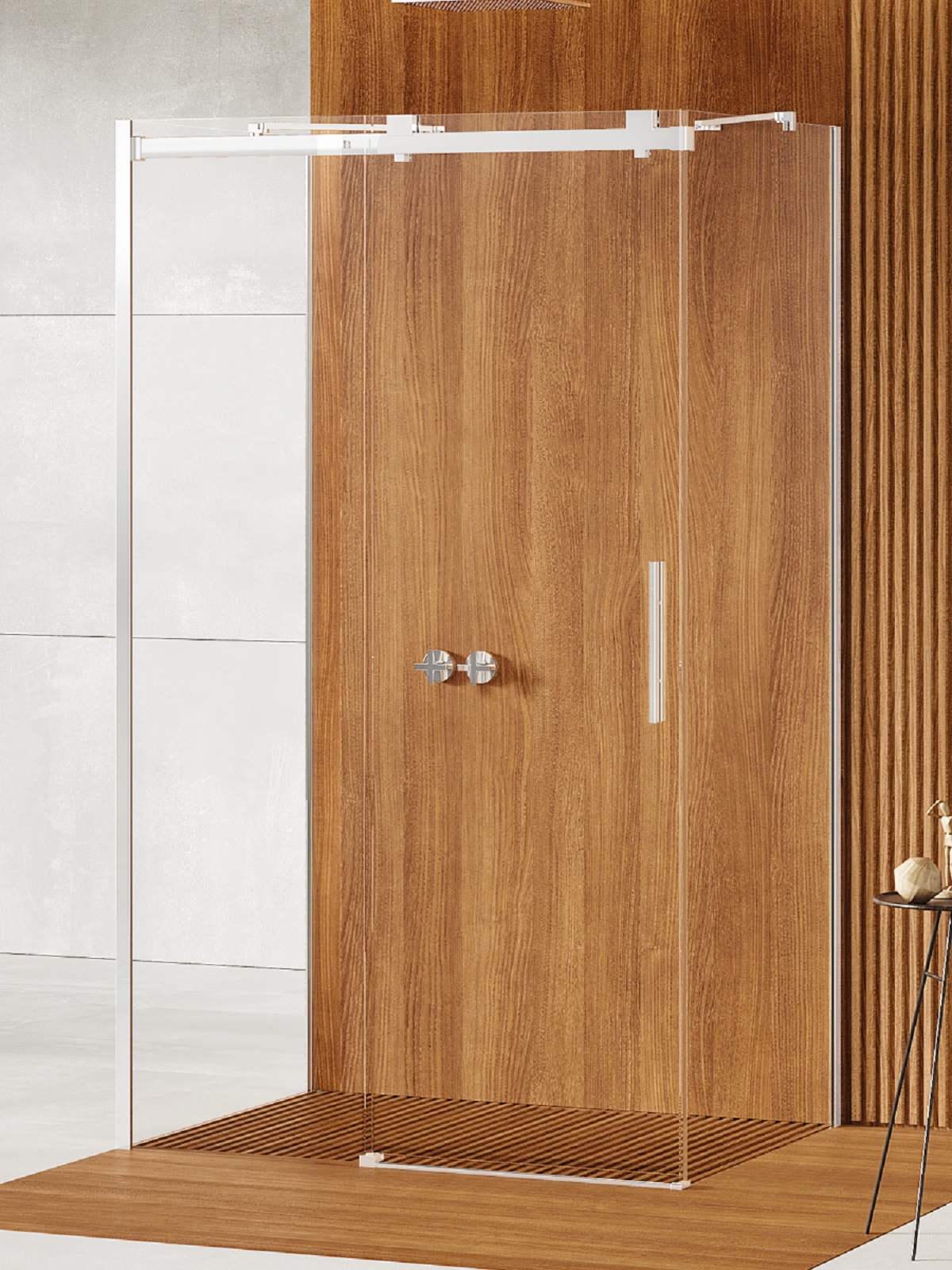 New Trendy Softi kabina prysznicowa 130x90 cm prostokątna chrom połysk/szkło przezroczyste EXK-3945