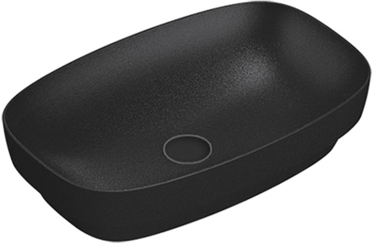 Catalano Green umywalka 60x38 cm owalna wpuszczana-nablatowa czarna 0624600022