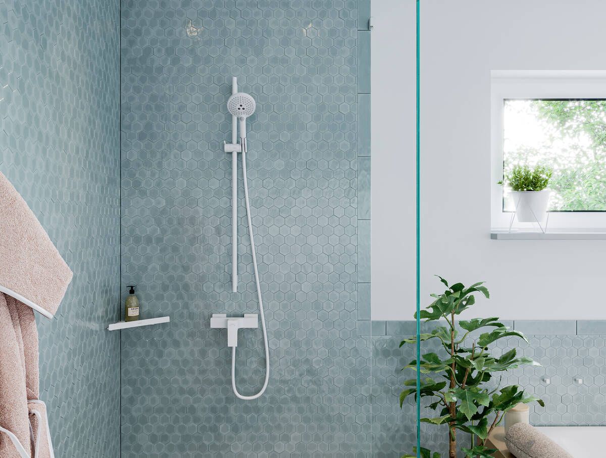 Hansgrohe AddStoris półka łazienkowa narożna biały mat 41741700