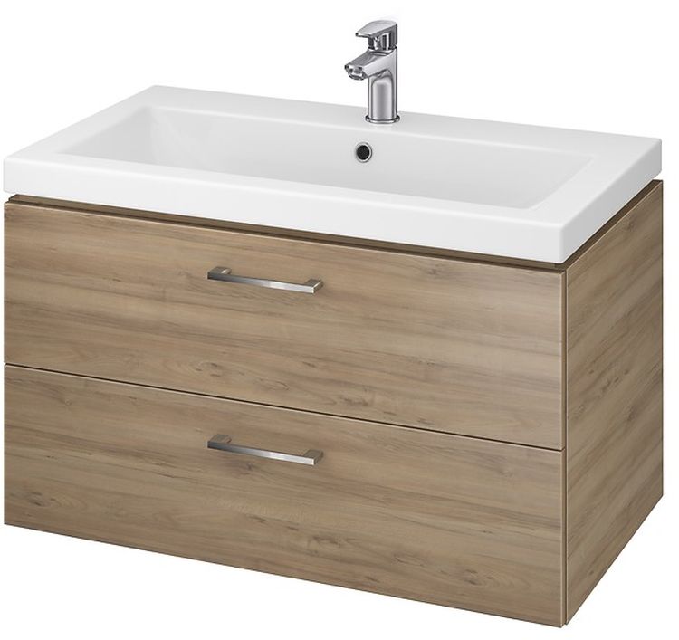 Cersanit Lara szafka podumywalkowa 80 cm wisząca orzech S926-006-DSM