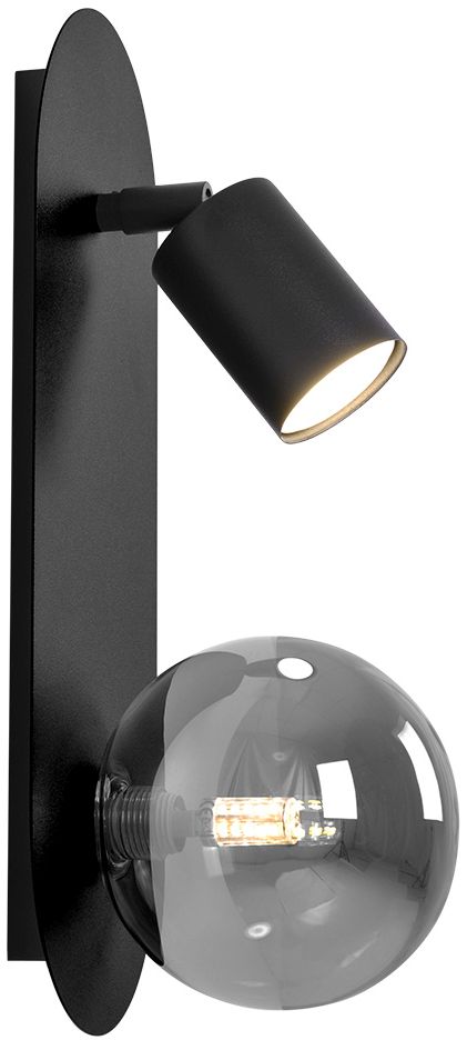 Kaja Aries kinkiet 2x10 W czarny-grafitowy K-5482