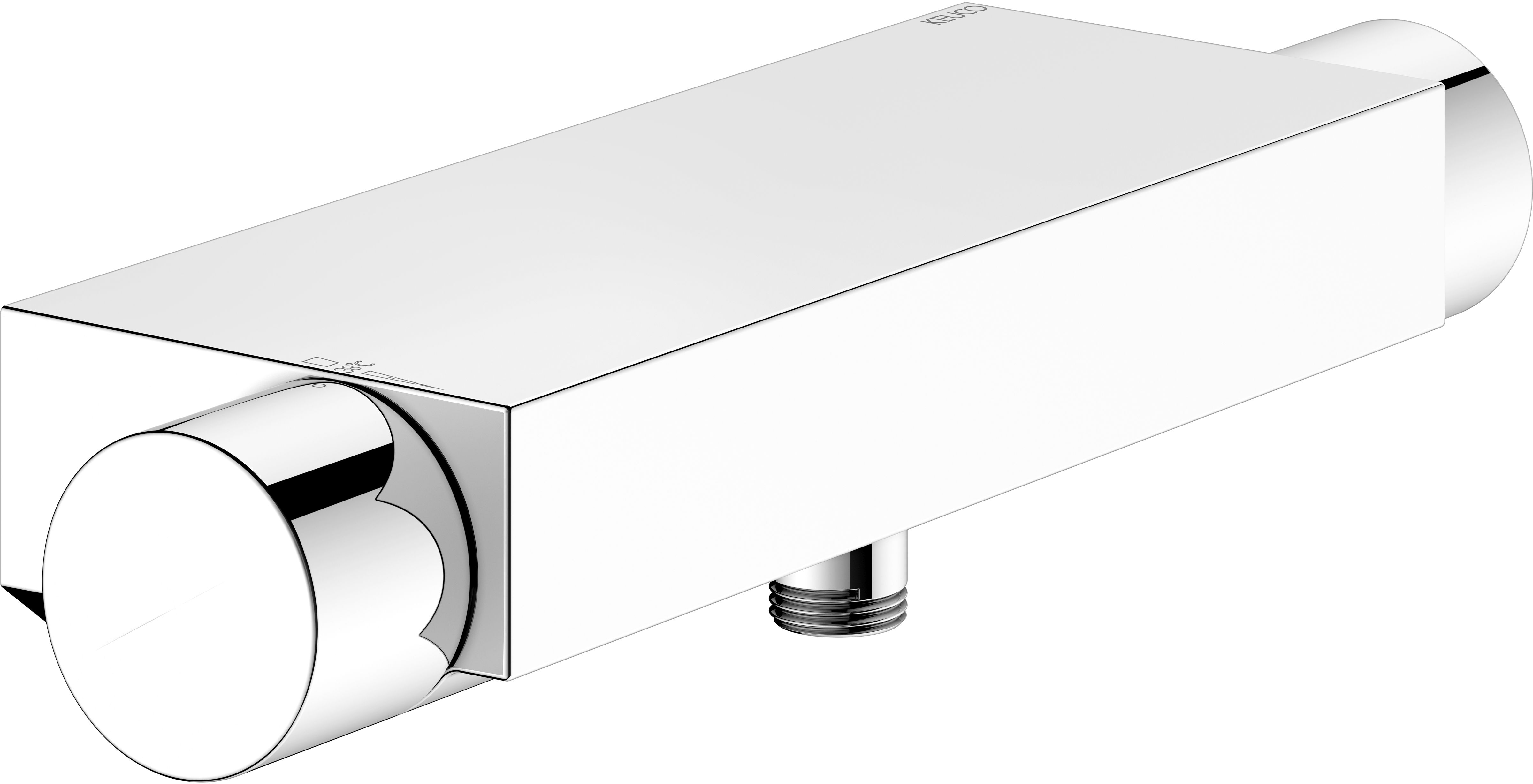 Keuco Edition 11 bateria prysznicowa termostatyczna chrom-czarny szczotkowany 51126130100