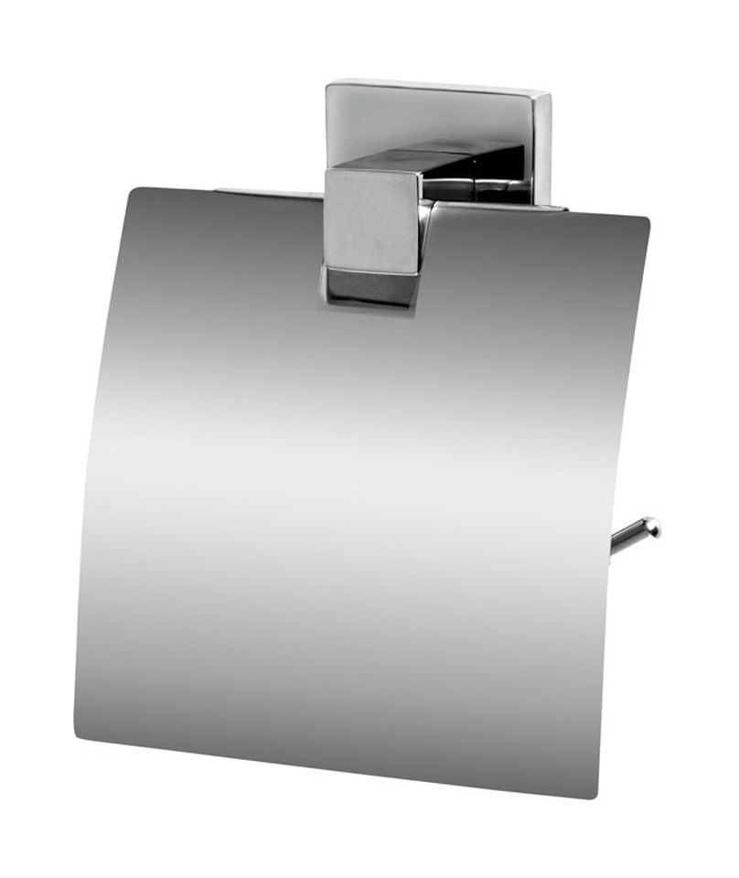 Bisk Arktic uchwyt na papier toaletowy z pokrywą chrom 01473