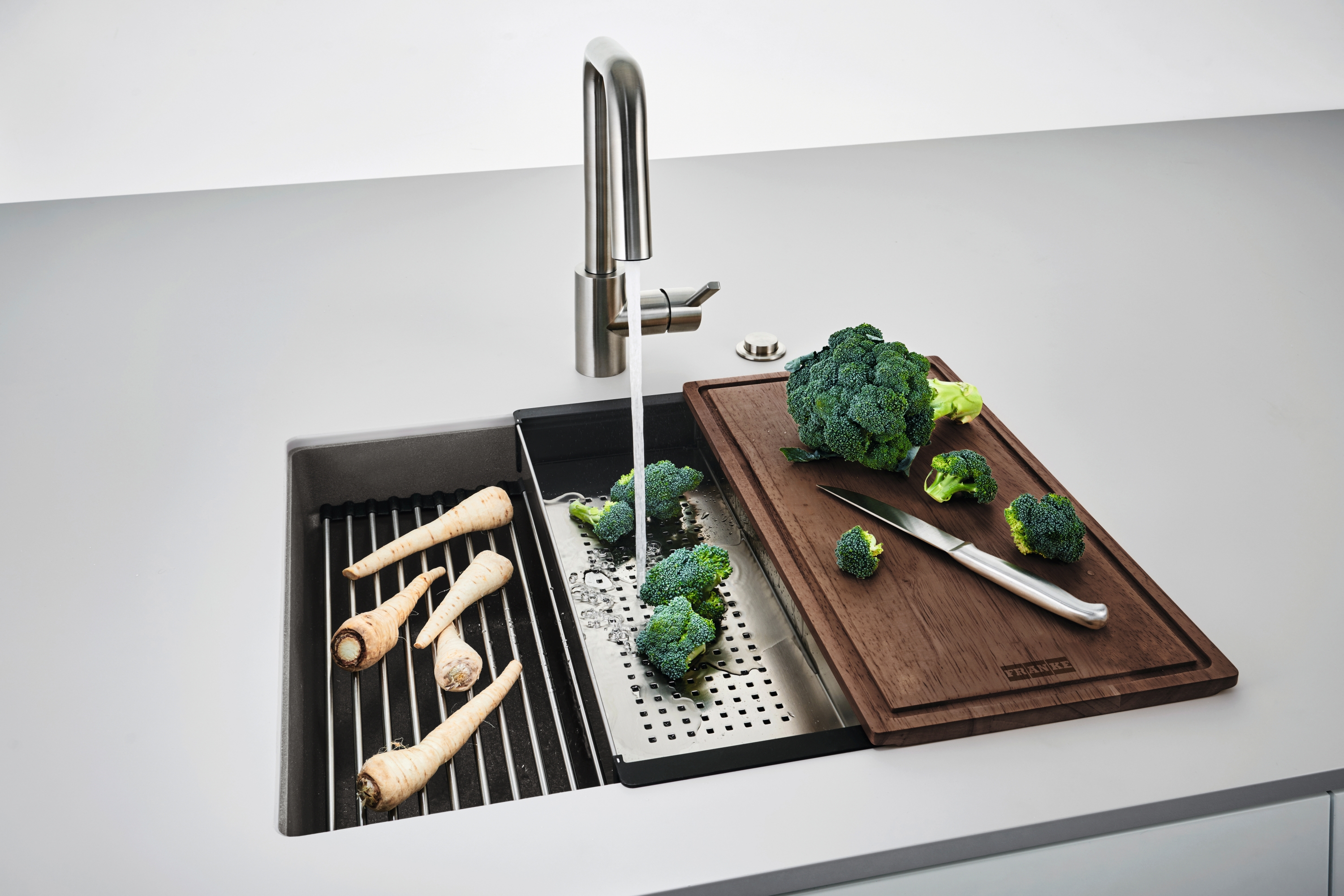 Franke Kanon KNG 110-52 zlewozmywak granitowy 56x46 cm łupkowy szary 125.0716.371