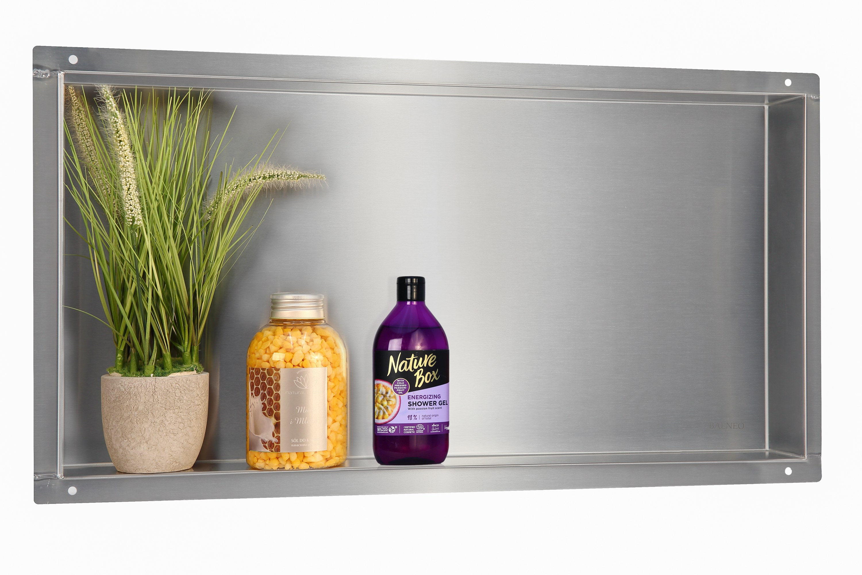 Balneo Wall-Box No Rim Inox półka wnękowa 30x60x7 cm inox OB-IN3-NR
