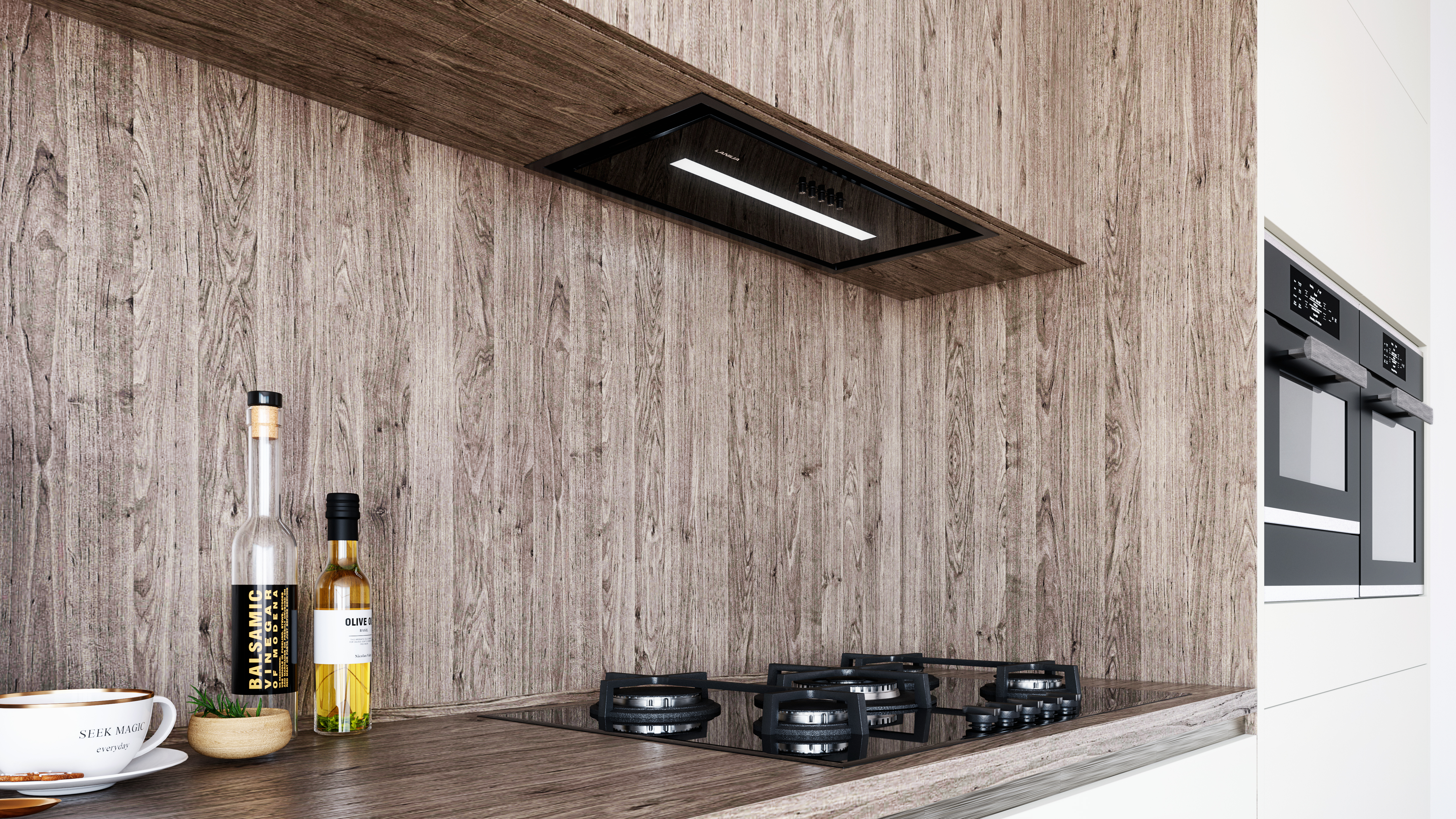 Lanilia Lamezo okap kuchenny 60 cm podszafkowy czarny LAMEZO_60_1_BLACK_+_TW_1_2