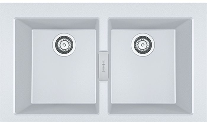 Franke Sirius 2.0 S2D 620 zlewozmywak 86x50 cm z Tectonite biały polarny 143.0618.690