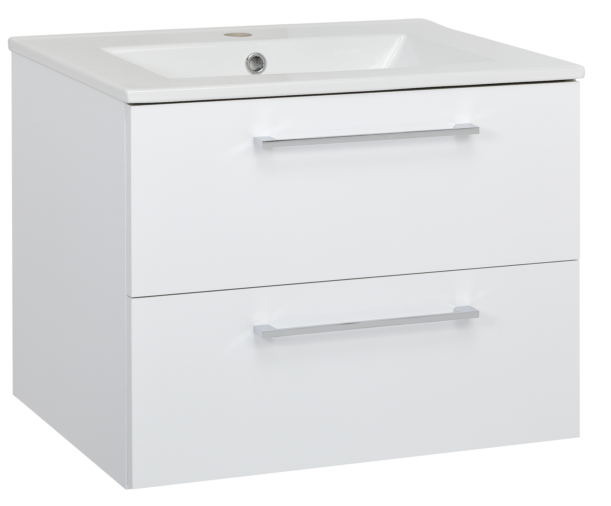 Astor Victoria zestaw umywalka z szafką 73 cm ścienna biały połysk AM-VUM-602-27