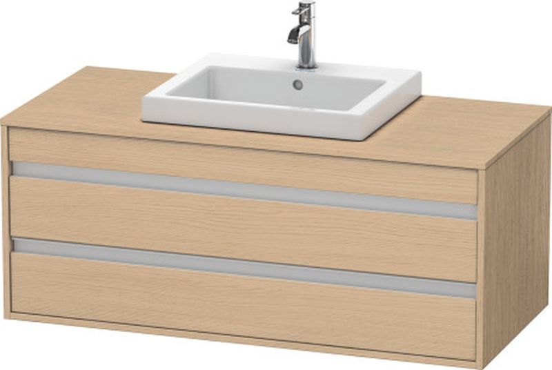 Duravit Ketho szafka 120 cm podumywalkowa wisząca dąb naturalny KT675603030