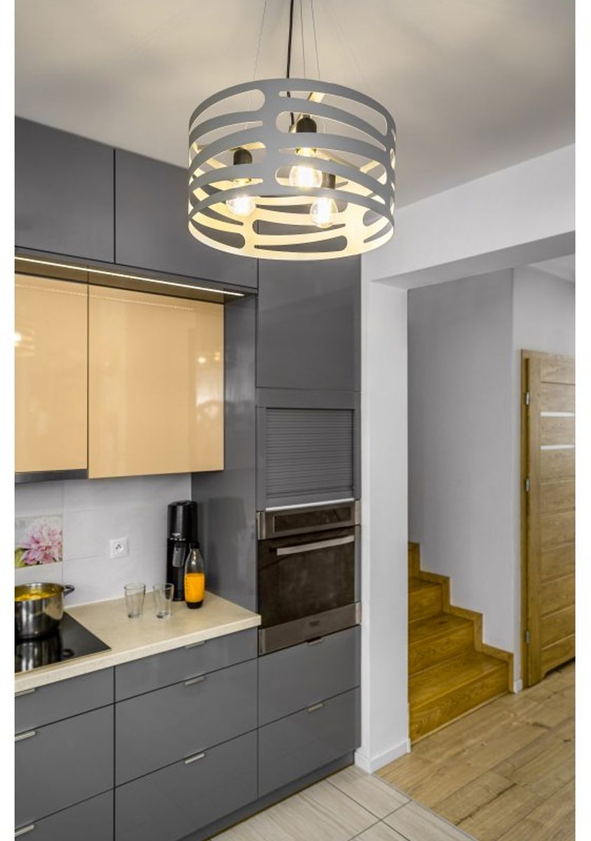 GTV Marisa lampa wisząca 3x40 W szary/popielaty OS-MAR-E27-15-DEC