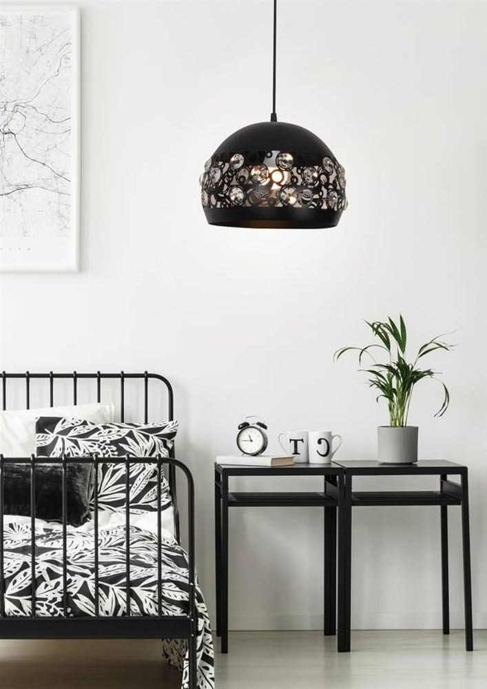 Candellux Jolina lampa wisząca 1x40W czarna 31-69696