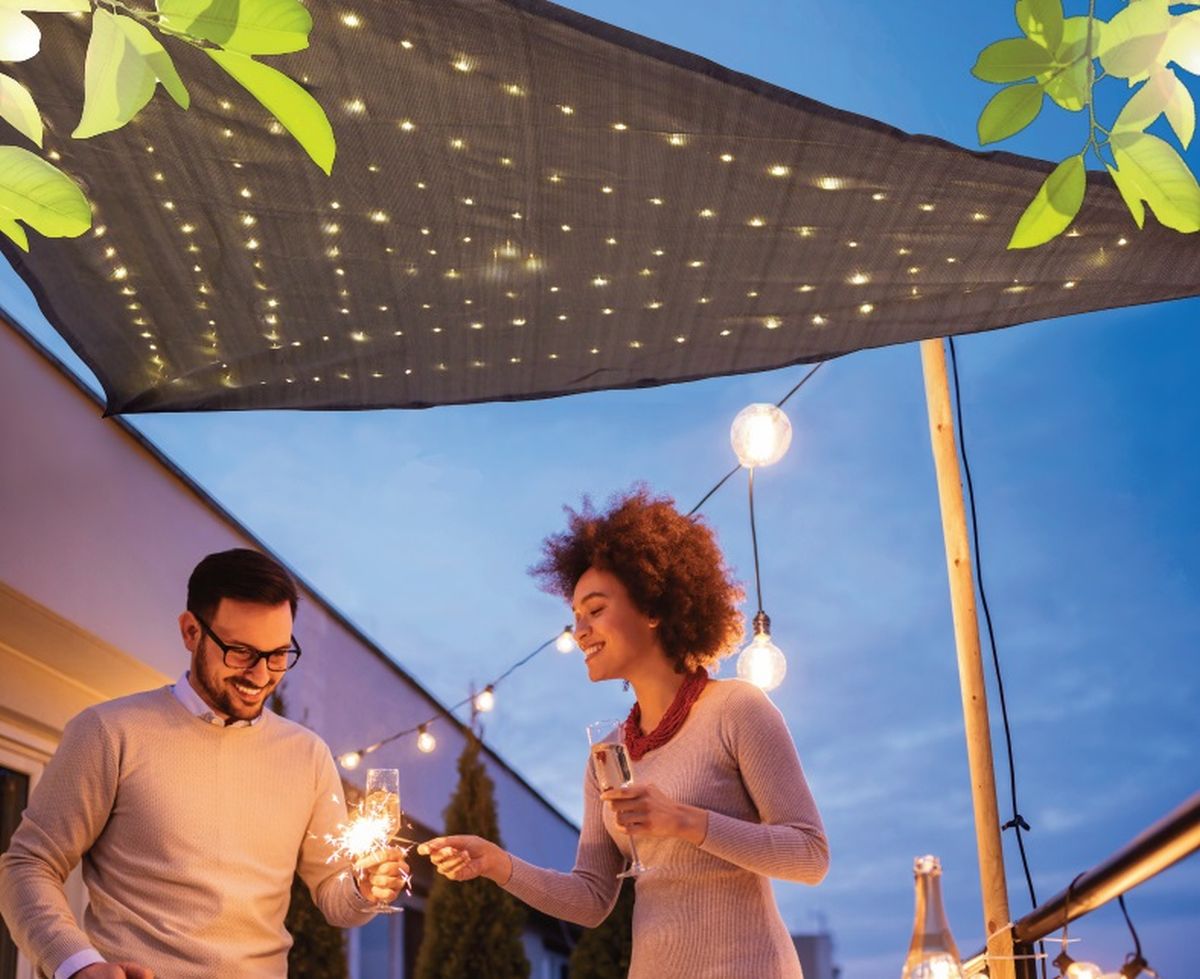 Just Light Segel markiza LED 150x0,22W szara 86148-15