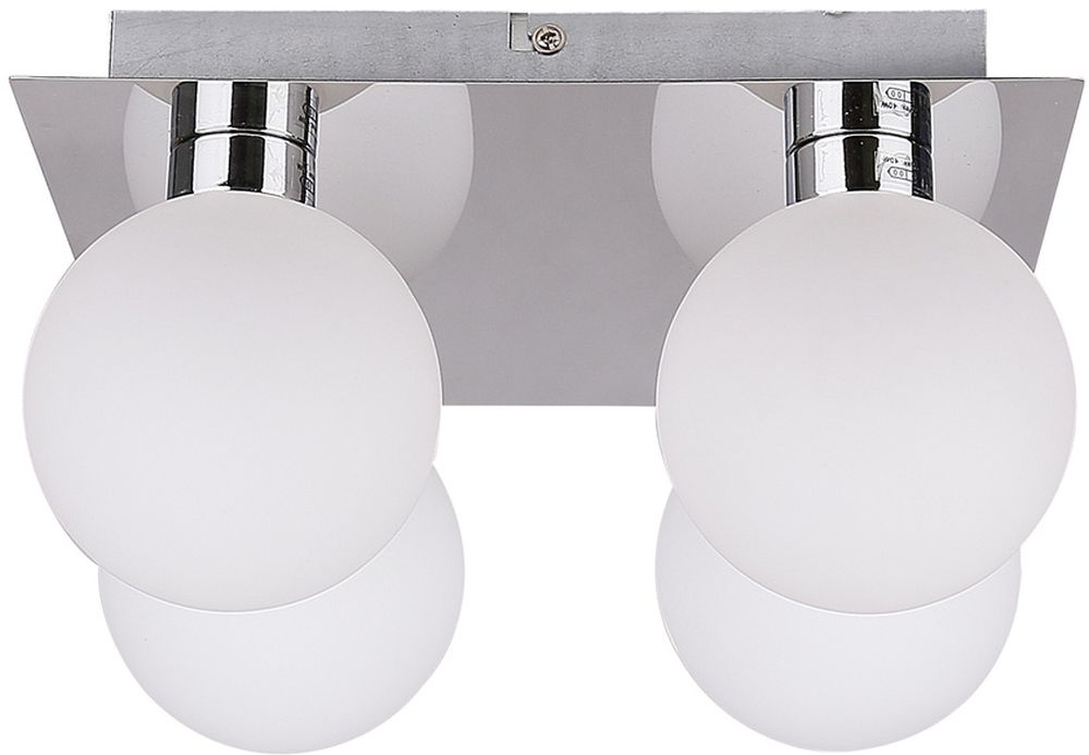 Candellux Oden lampa podsufitowa 4x40W chrom/biała 98-03256