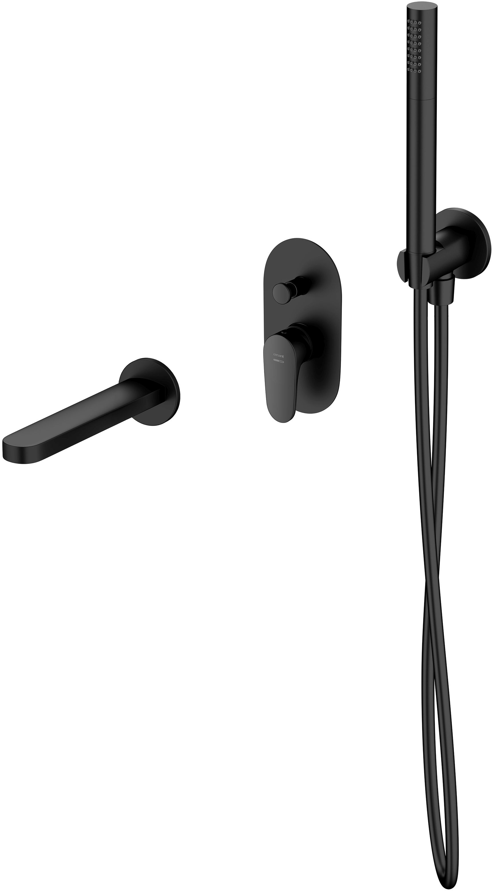 Cersanit Inverto zestaw wannowo-prysznicowy podtynkowy czarny S952-043 - Wysyłka w 24h