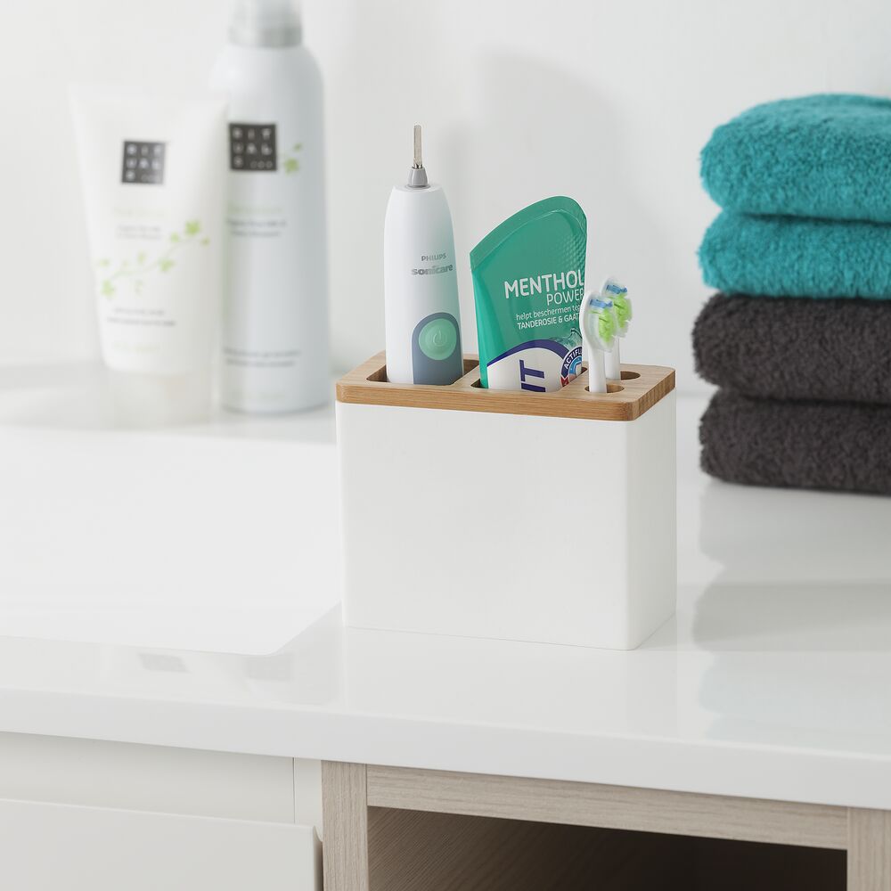 Sealskin Grace kubek na szczoteczki biały/bambus 361910310 - Wysyłka w 24h