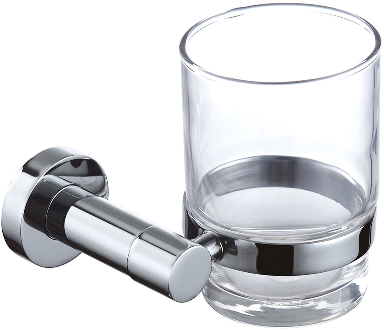 Omnires Modern Project kubek do mycia zębów z uchwytem ściennym szkło/chrom MP60320CR - Wysyłka w 24h