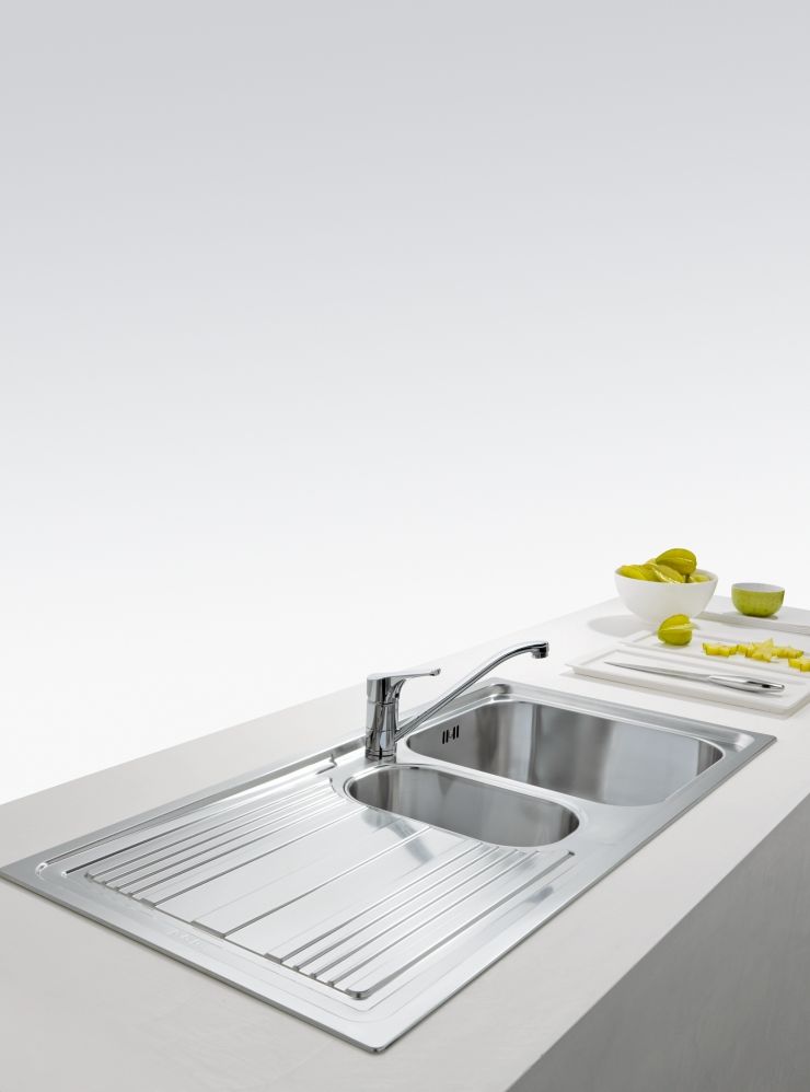 Franke Logica LLX 651-100 zlewozmywak stalowy 100x50 cm stal szczotkowana 101.0085.812