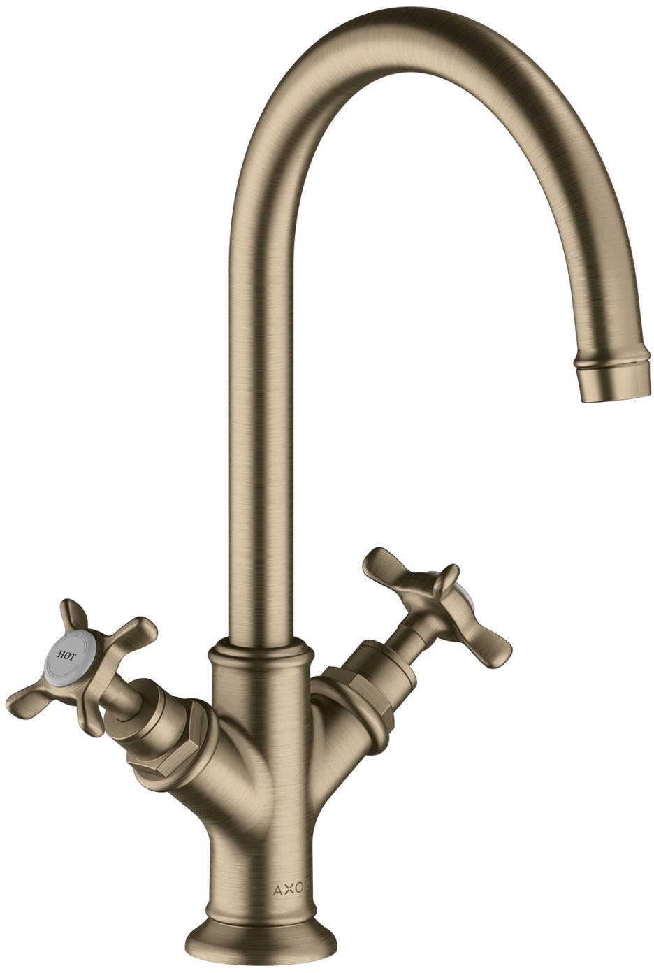 Axor Montreux bateria umywalkowa stojąca EcoSmart nikiel szczotkowany 16506820