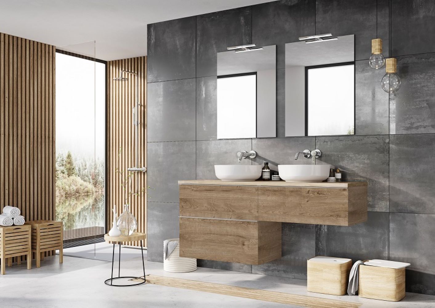 Elita Look szafka 60x44,9x28,1 cm podumywalkowa wisząca dąb canela RE080603027050