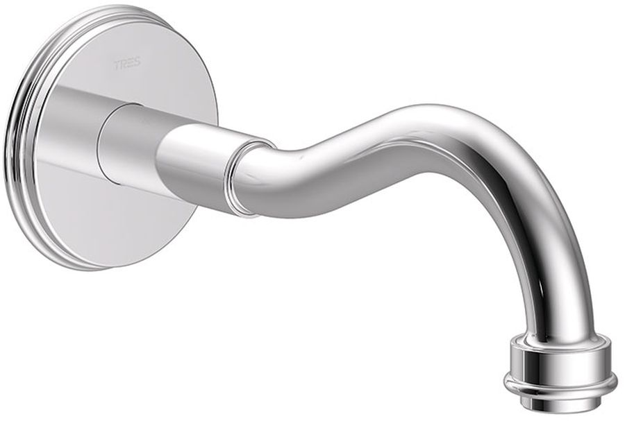 Tres Monoclasic wylewka do baterii ścienna chrom 242.173.01