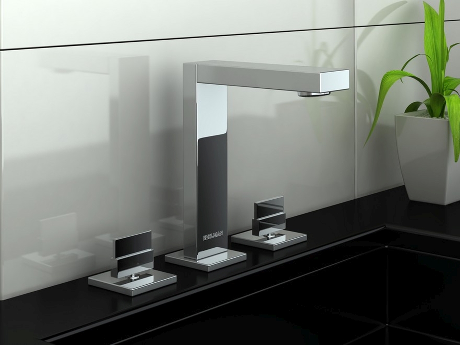 Kohlman Excelent bateria umywalkowa stojąca 3-otworowa chrom QB200H