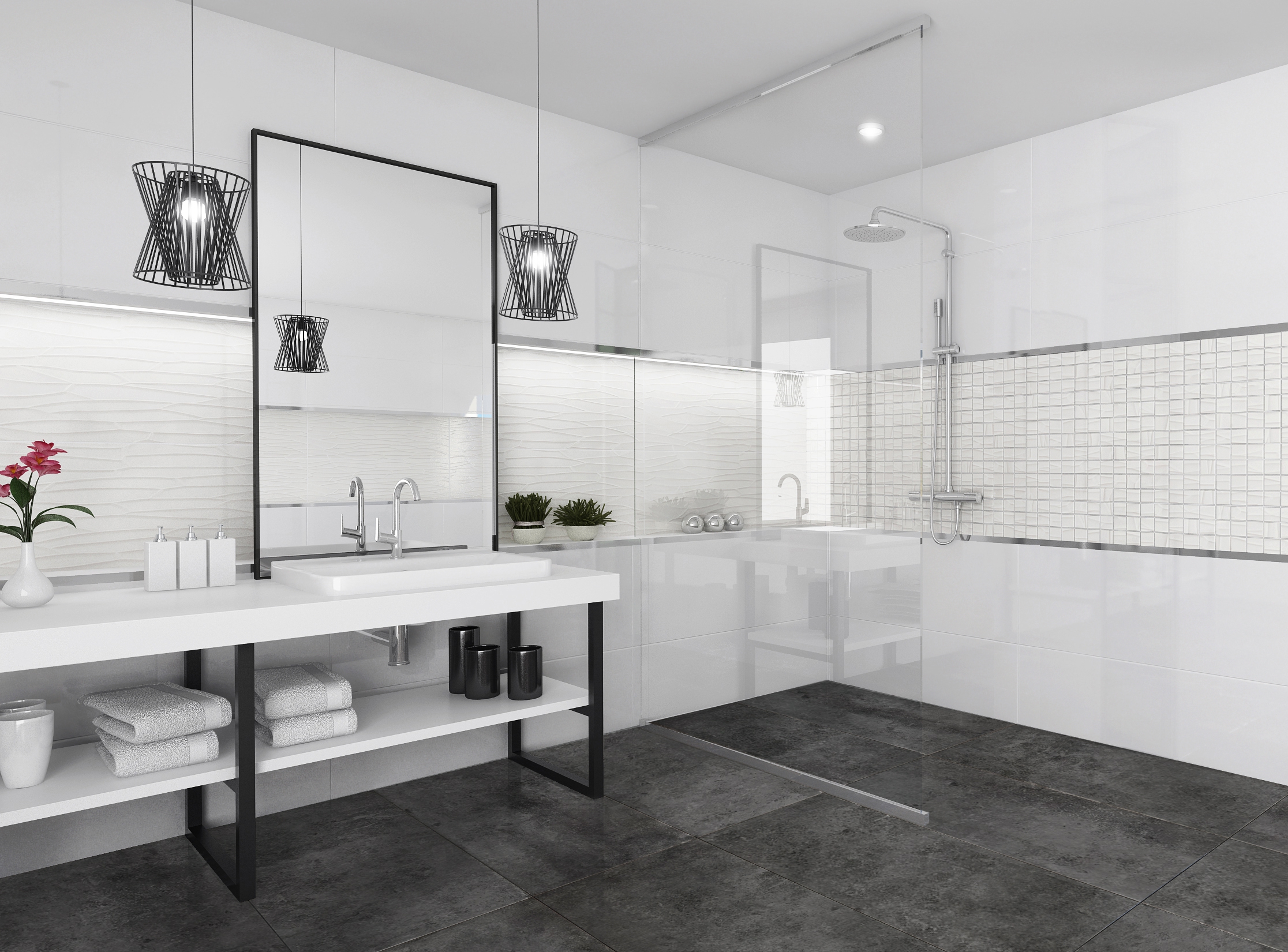 Baldocer Neve Satin płytka ścienna 120x40 cm biała