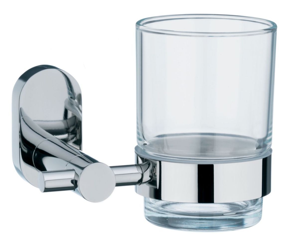 Kela Lucido kubek na szczoteczki do zębów stal/szkło 22675 - Wysyłka w 24h