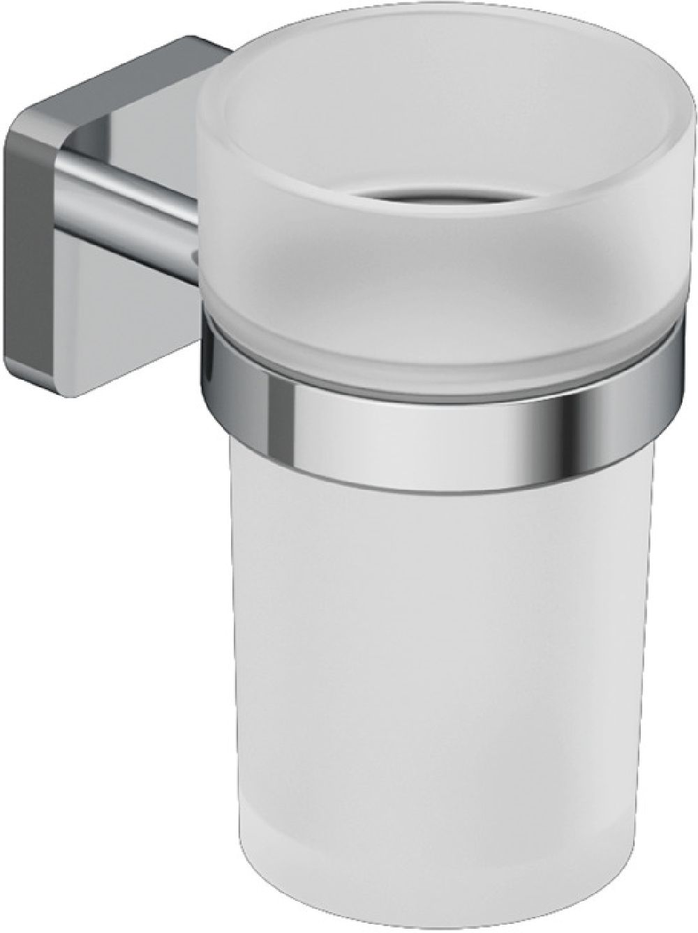 Kludi Vela S kubek na szczoteczki z uchwytem ściennym chrom 2597505
