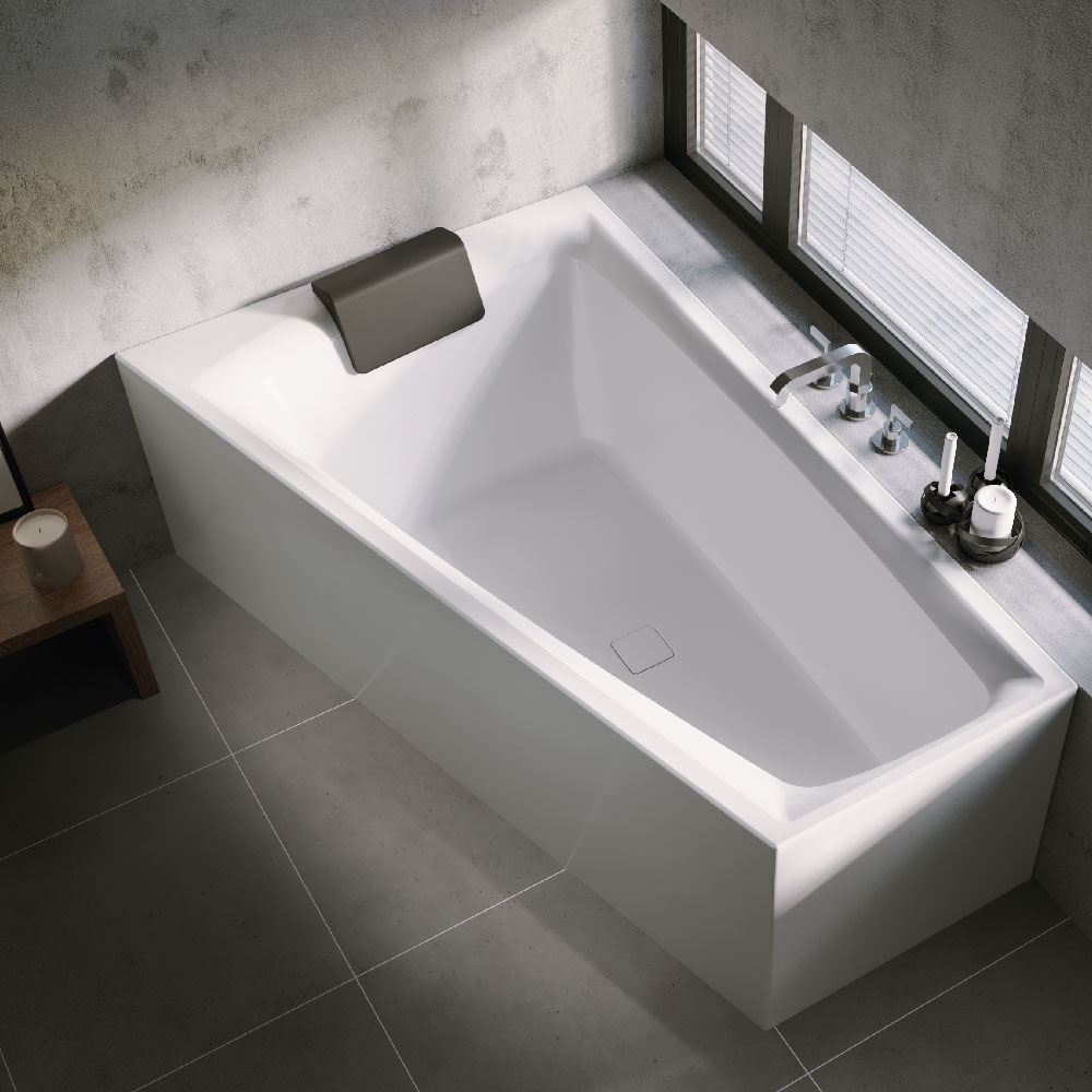 Riho Still Smart Plug&Play wanna narożna 170x110 cm prawa biały błyszczący B101008005