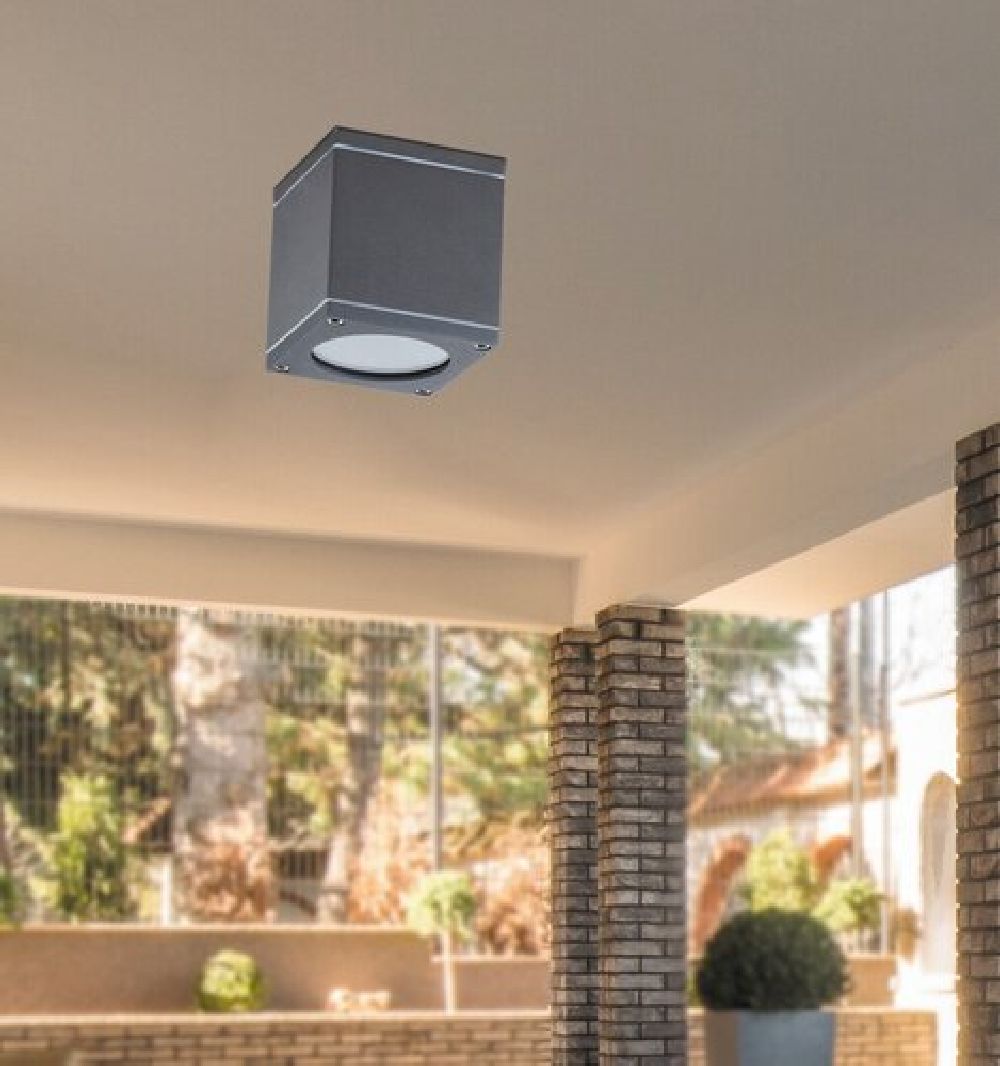 Rabalux Akron lampa podsufitowa zewnętrzna 1x35 W antracyt 8149