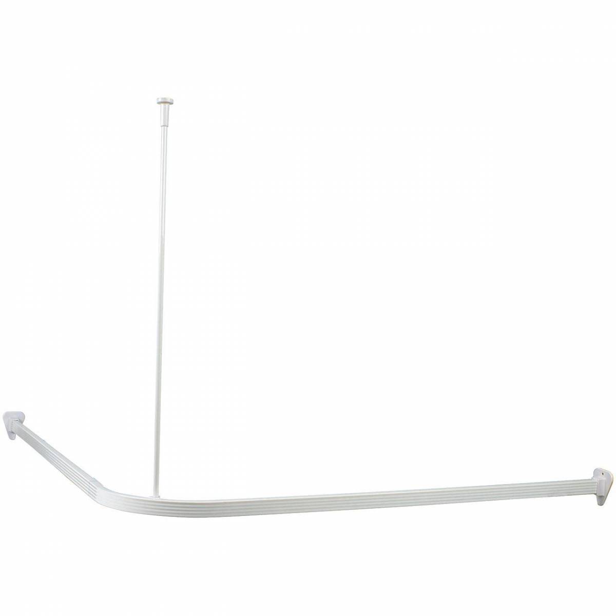 Duschy drążek zasłony prysznicowej 90x90 cm narożny biały 675-10 - Wysyłka w 24h