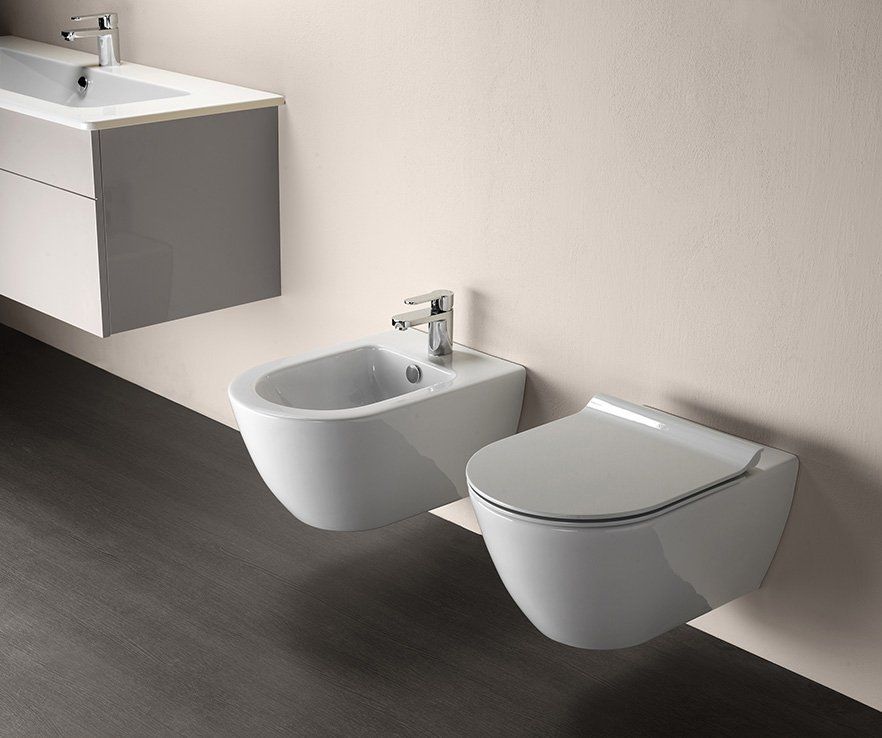 GSI Pura miska WC wisząca bez kołnierza Swirlflush ExtraGlaze biała 881511 - Wysyłka w 24h