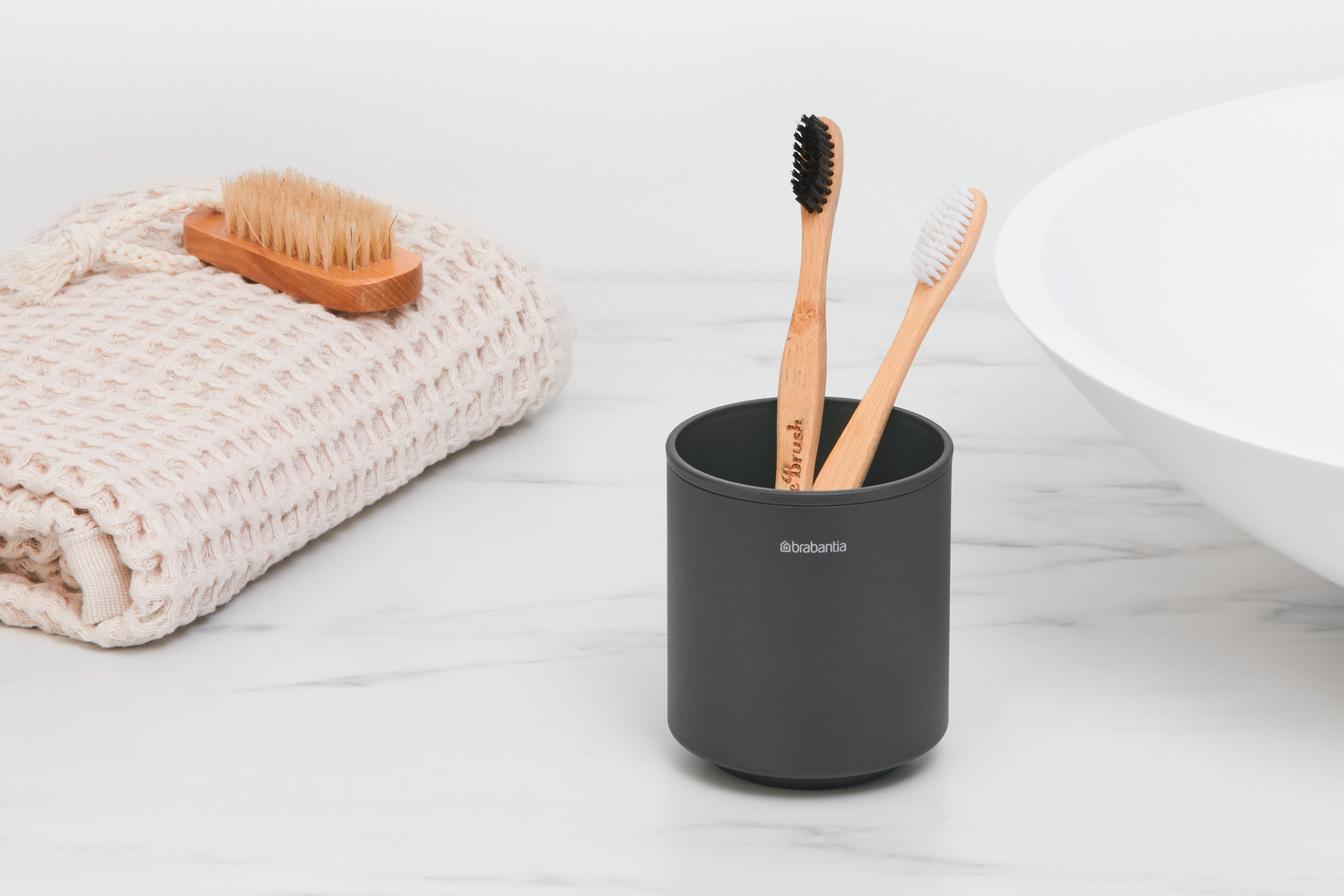 Brabantia MindSet kubek do mycia zębów grafit 303241 - Wysyłka w 24h