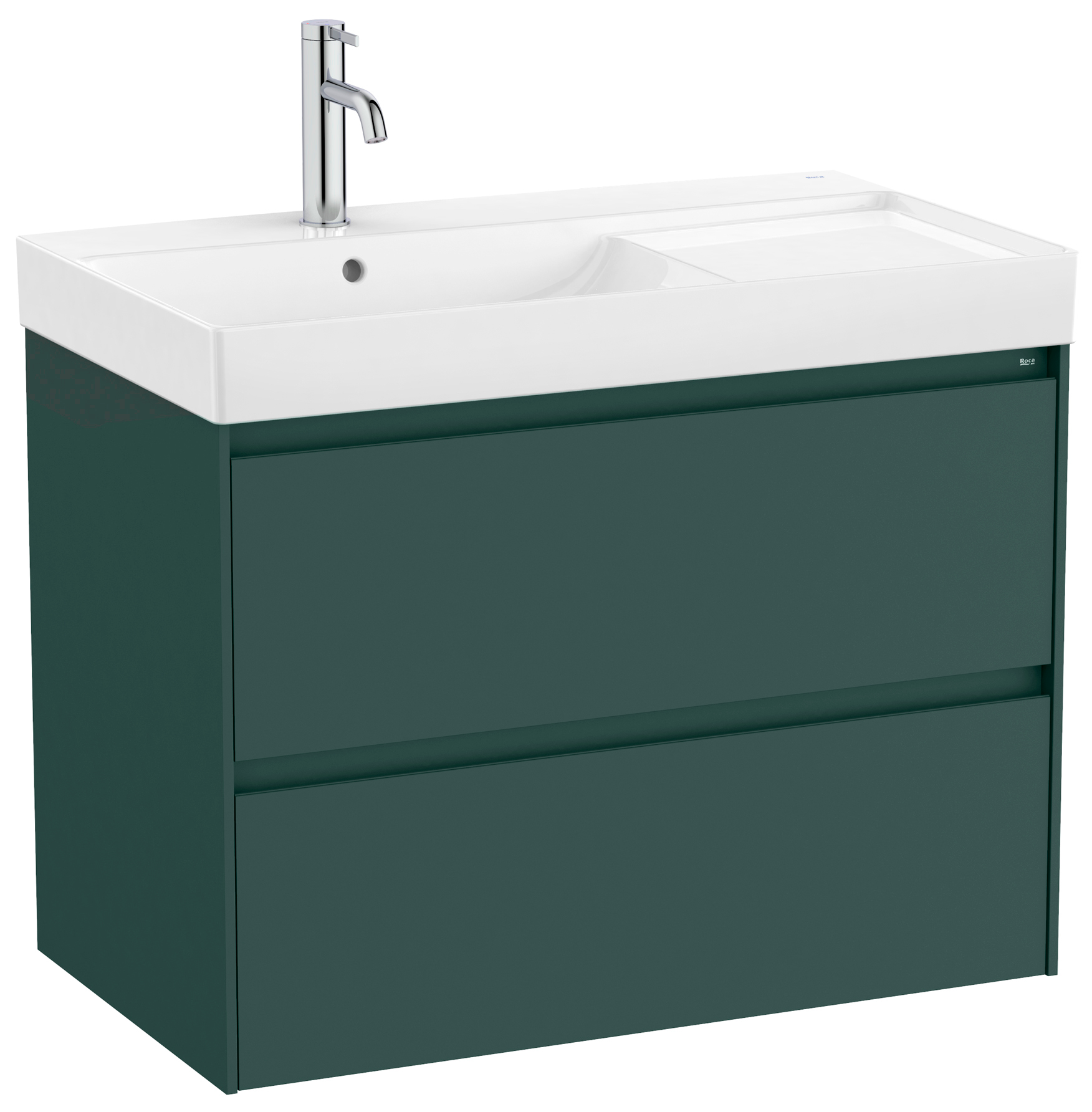 Roca Ona Uni umywalka z szafką 80 cm zielony mat A851692513