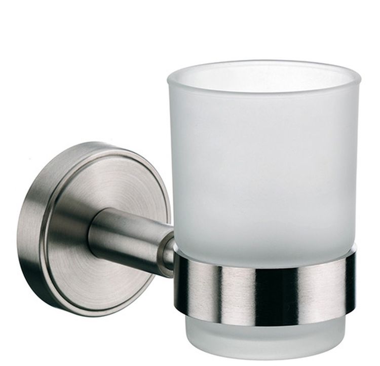 Kela Marbea kubek na szczoteczki ścienny srebrny mat 21580 - Wysyłka w 24h