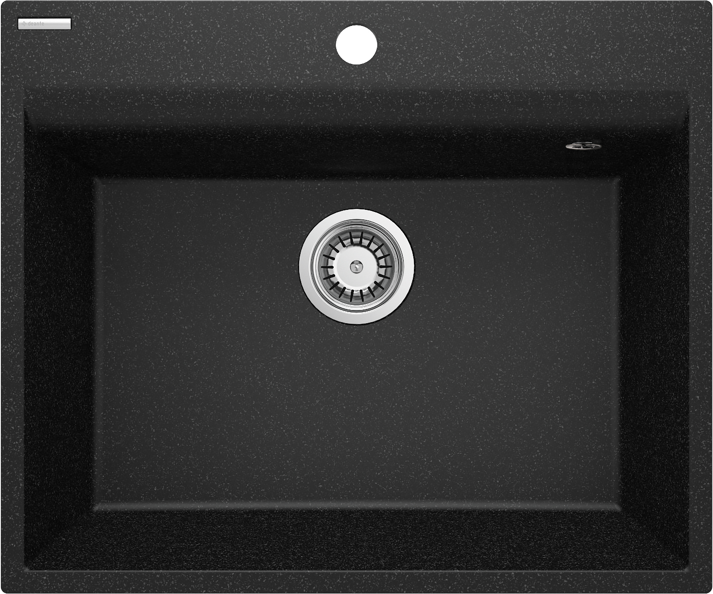 Deante Corio zlewozmywak granitowy 60x50 cm grafitowy mat ZRC_210A