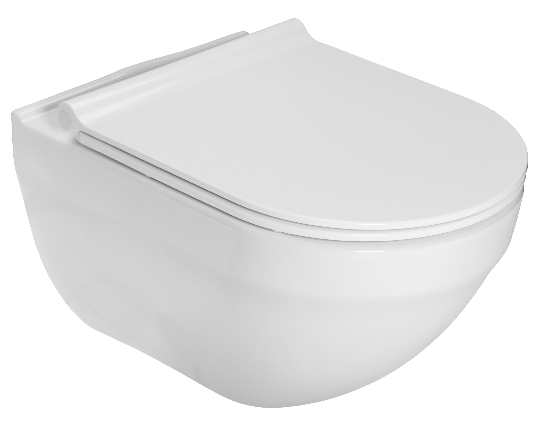 Roca Hebe miska WC Rimless wisząca z deską wolnoopadającą slim biała A34H138000 - Wysyłka w 24h