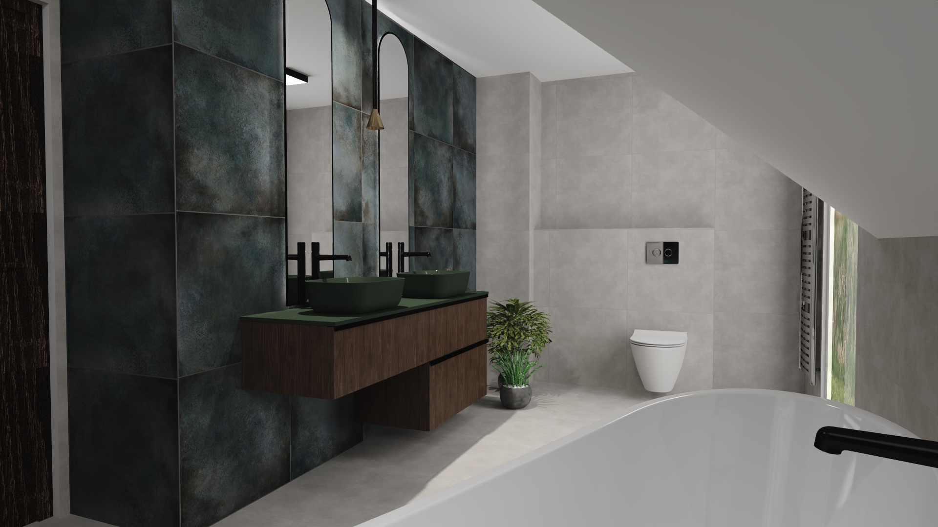 Elita Look szafka 60x44,9x28,1 cm podumywalkowa wisząca orzech lincoln RE080603027060