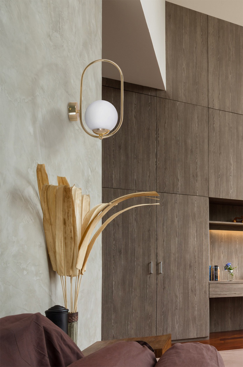 Kaja Ritus kinkiet 1x10 W biały-złoty K-5393