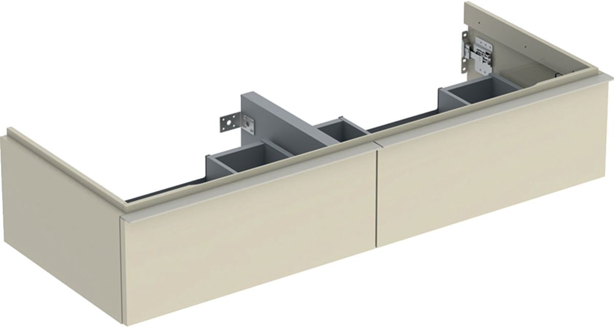 Geberit iCon szafka 118,4 cm podumywalkowa wisząca szary piaskowy połysk/szary piaskowy mat 502.314.JL.1