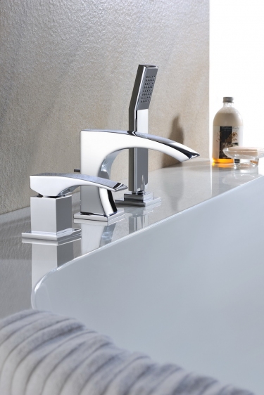 Blue Water Liwia bateria wannowa 3-otworowa chrom LIW-BWW.080C