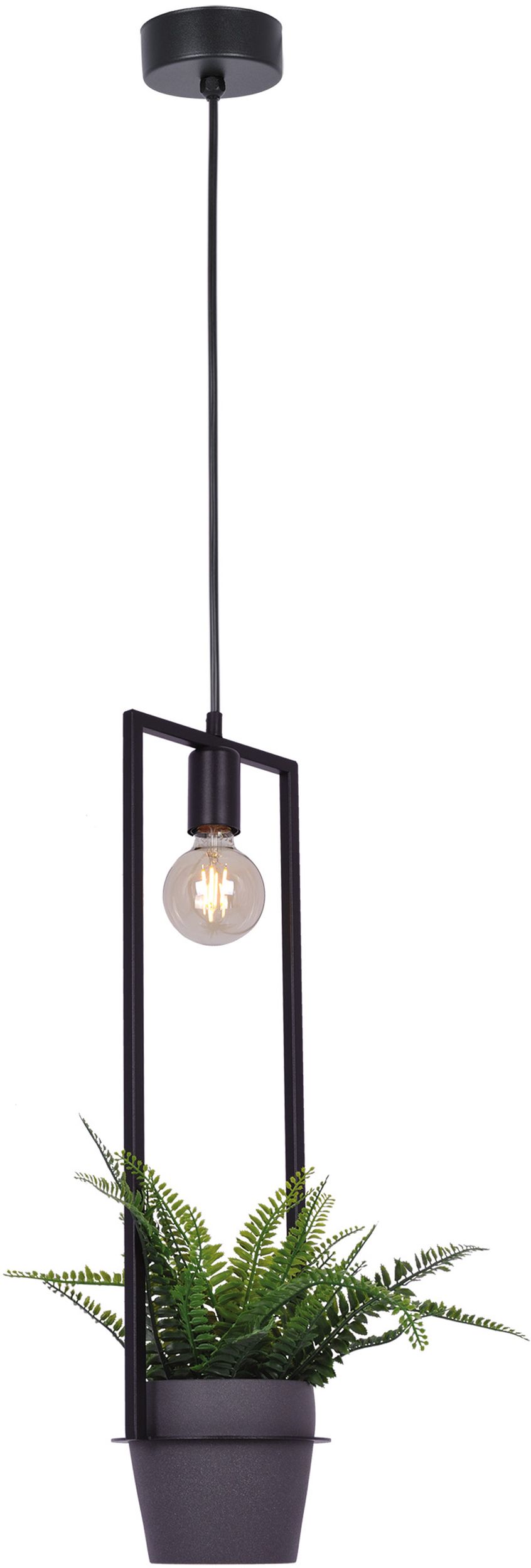 Kaja Estera lampa wisząca 1x60 W czarna K-4038