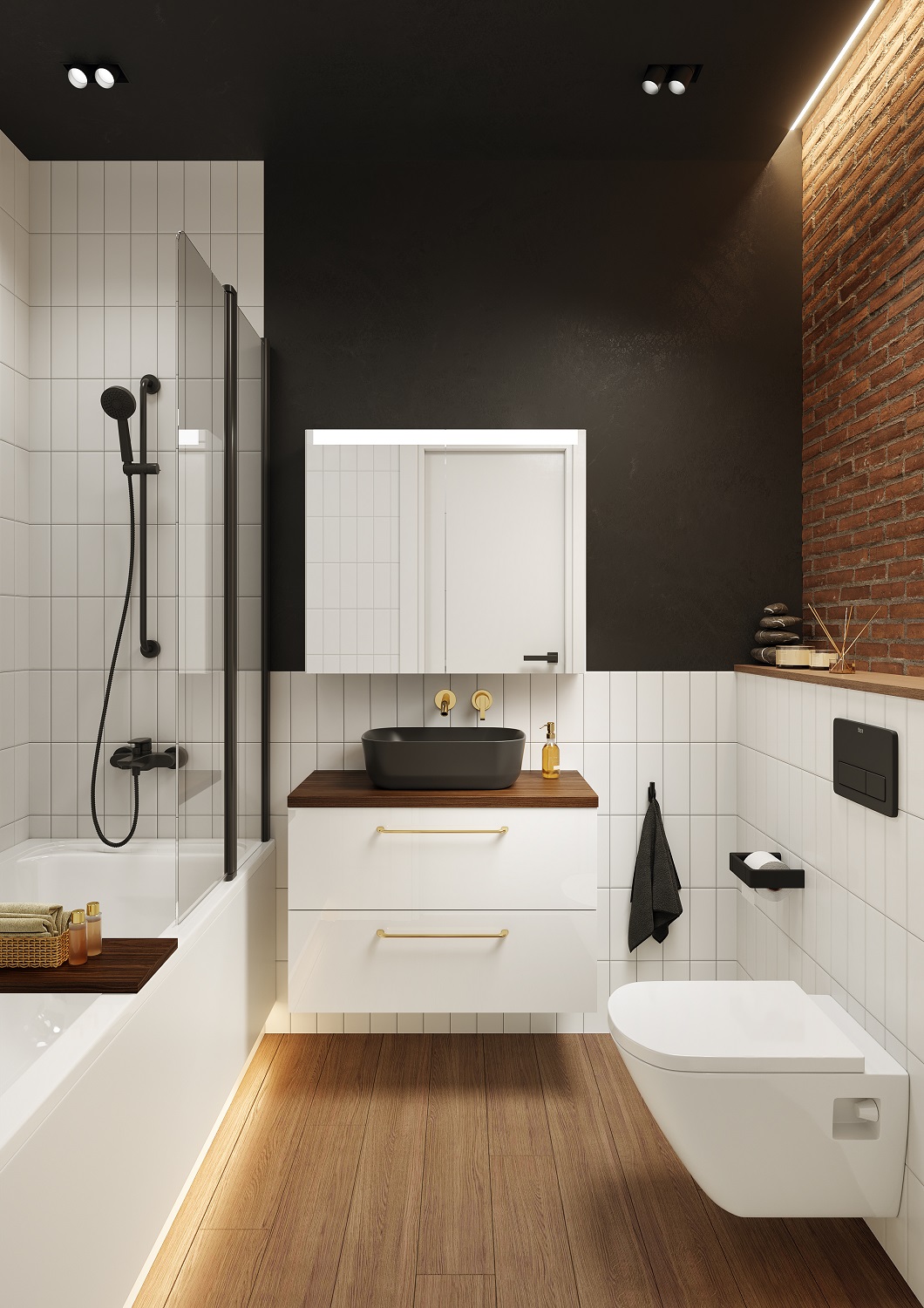 Elita Special szafka 60,6x15,2x70 cm z lustrem RE068924000010