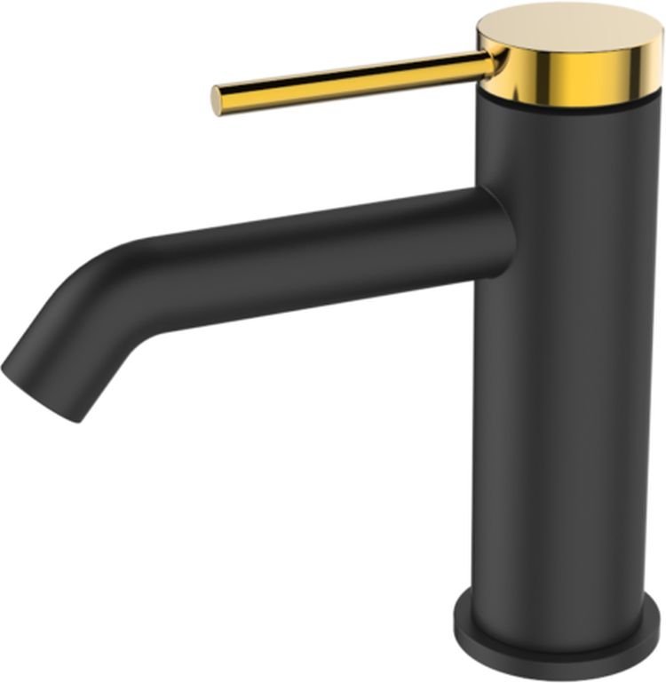 Sea-Horse Ove Black+Gold Stick bateria umywalkowa stojąca czarna BJV304B-SG1