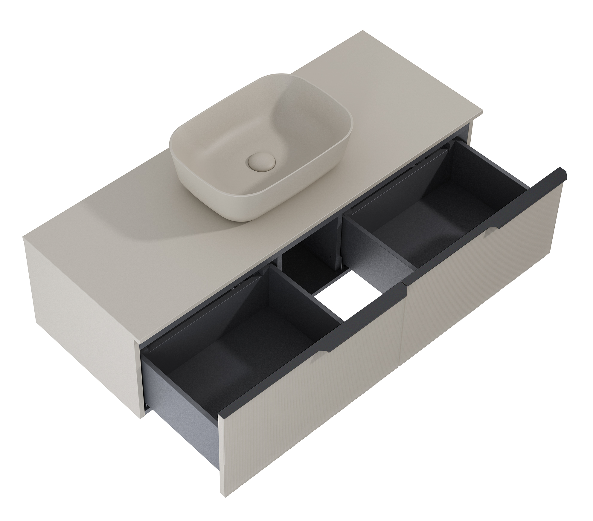 Elita Soho Slim szafka 120x45,3x31,8 cm podumywalkowa wisząca fume matt RE081204047020 - Wysyłka w 24h