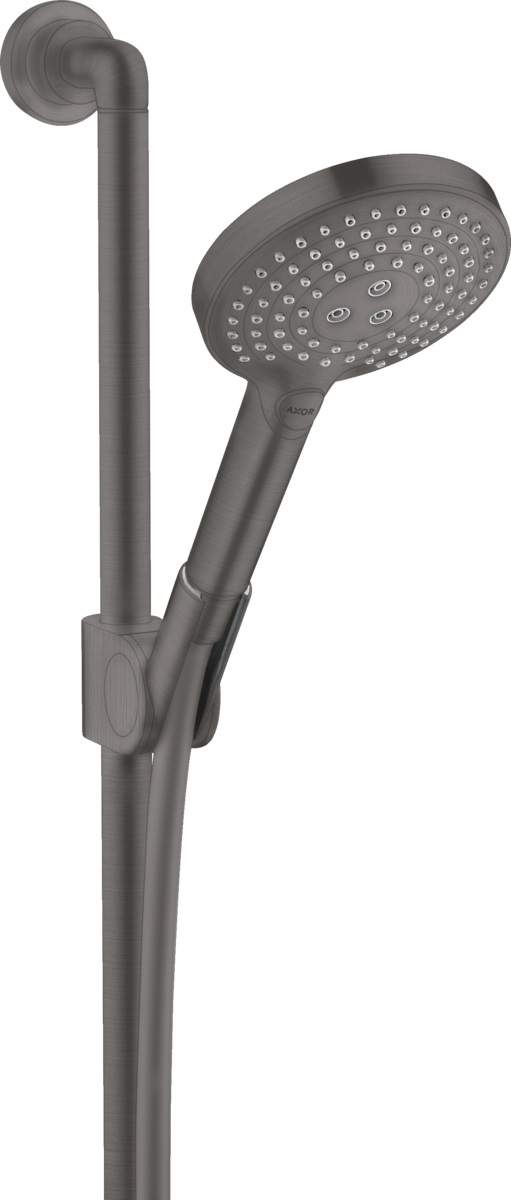 Axor Citterio zestaw prysznicowy ścienny czarny chrom szczotkowany 27991340