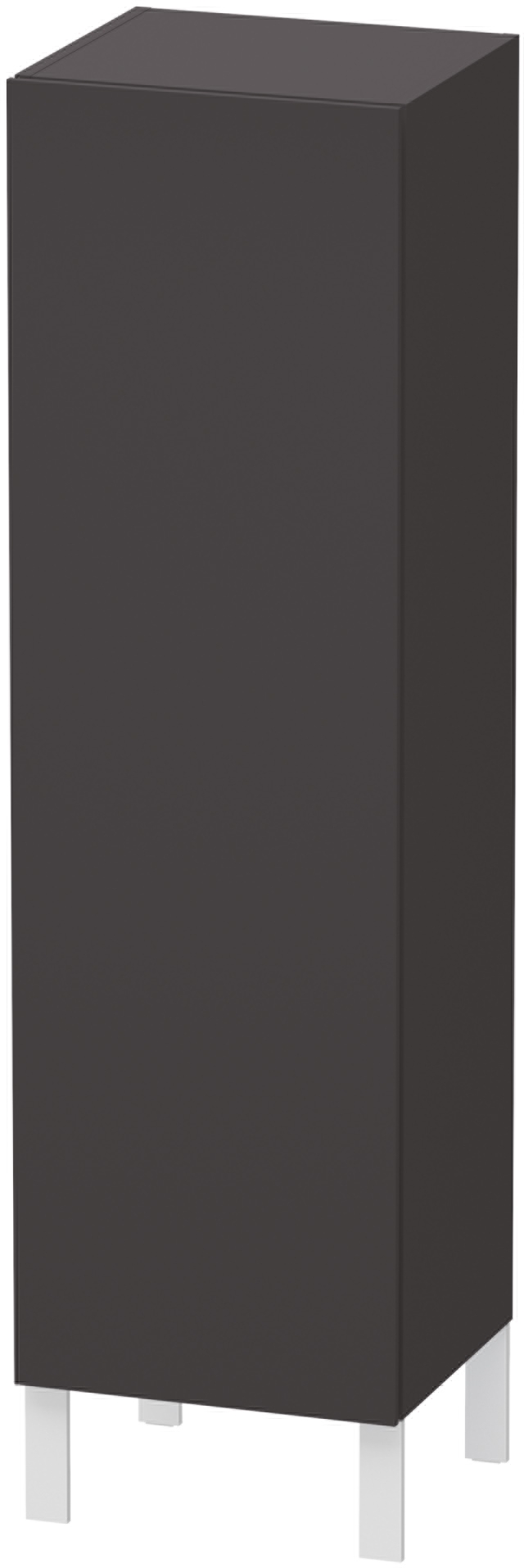 Duravit L-Cube szafka półwysoka 132 cm stojąca graphit super matt LC1178L8080